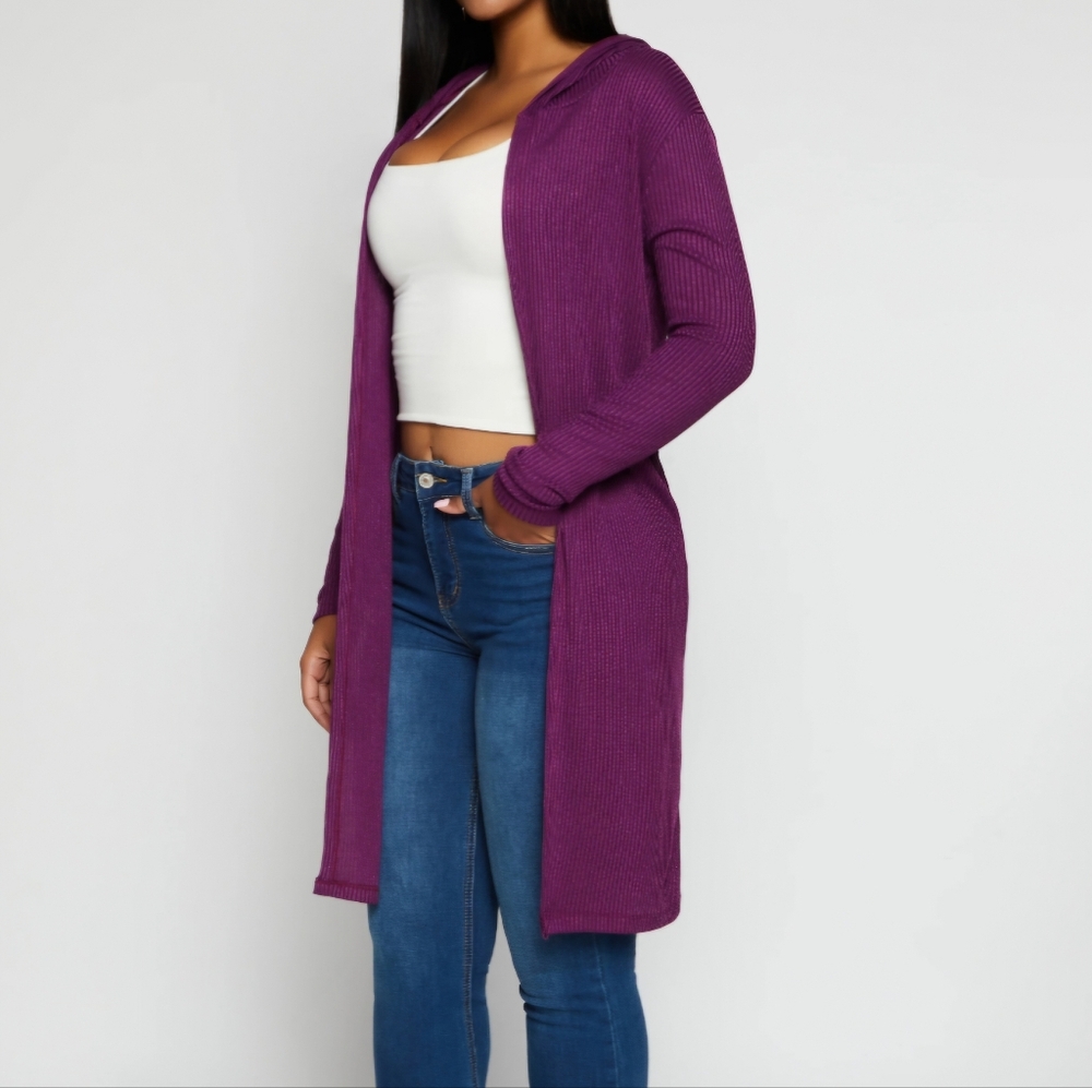 NWT! Long hooded cardigan